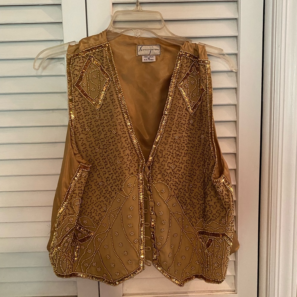 Vintage 90s Spenser Jermey Beaded Vest.